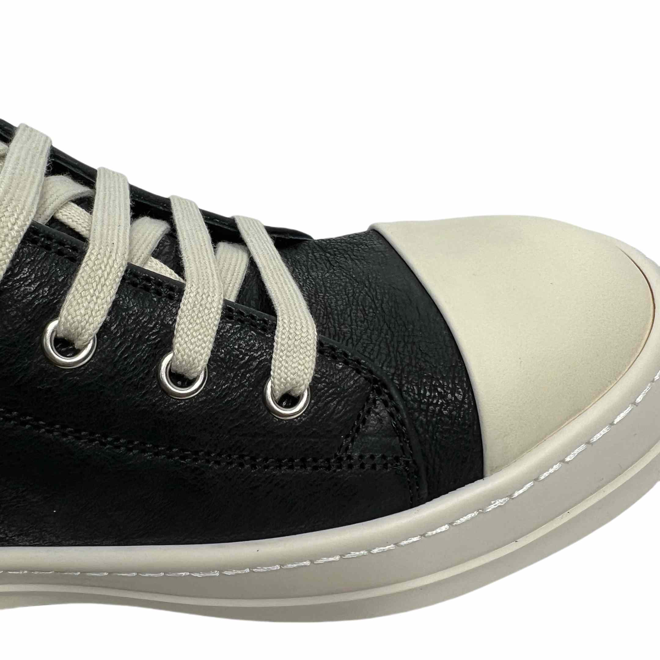 Rick Owens Leather Low-Top Sneakers - PerfectKickZ