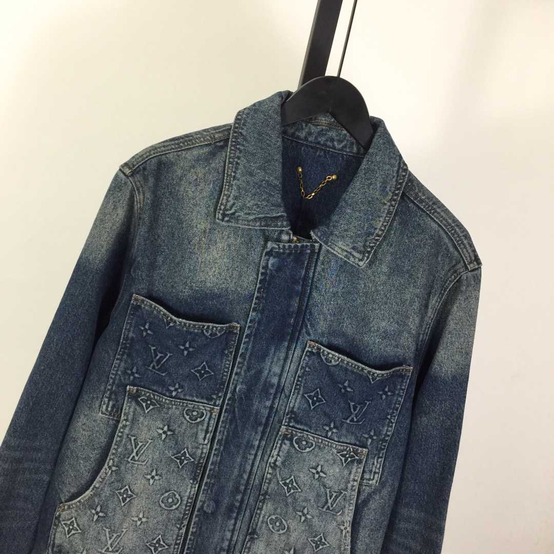 Louis Vuitton Monogram Light Denim Jacket - PerfectKickZ