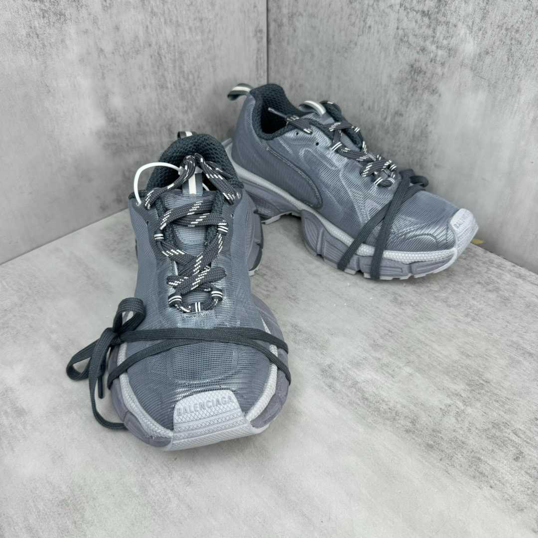Balenciaga 3XL Net Sneaker In Grey Polyester - 