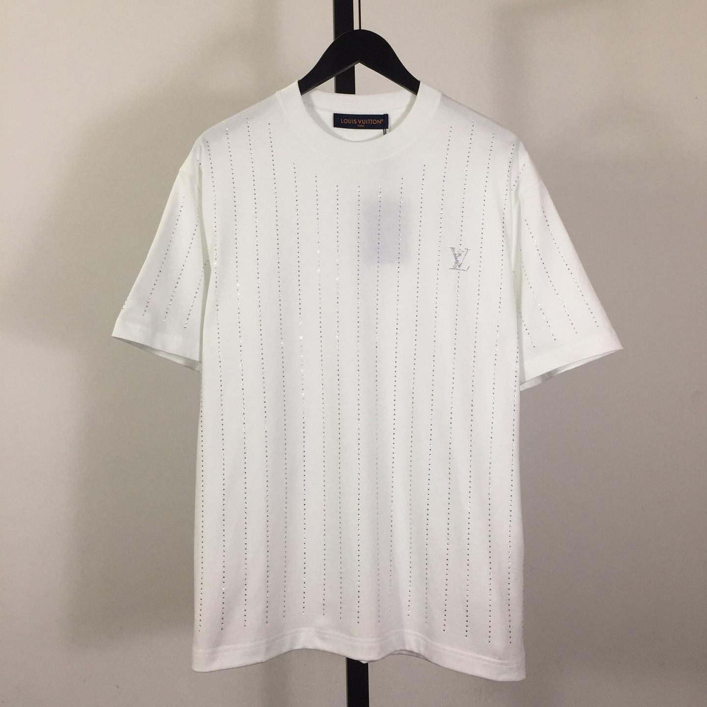Louis Vuitton Cotton T-Shirt With Crystal - PerfectKickZ