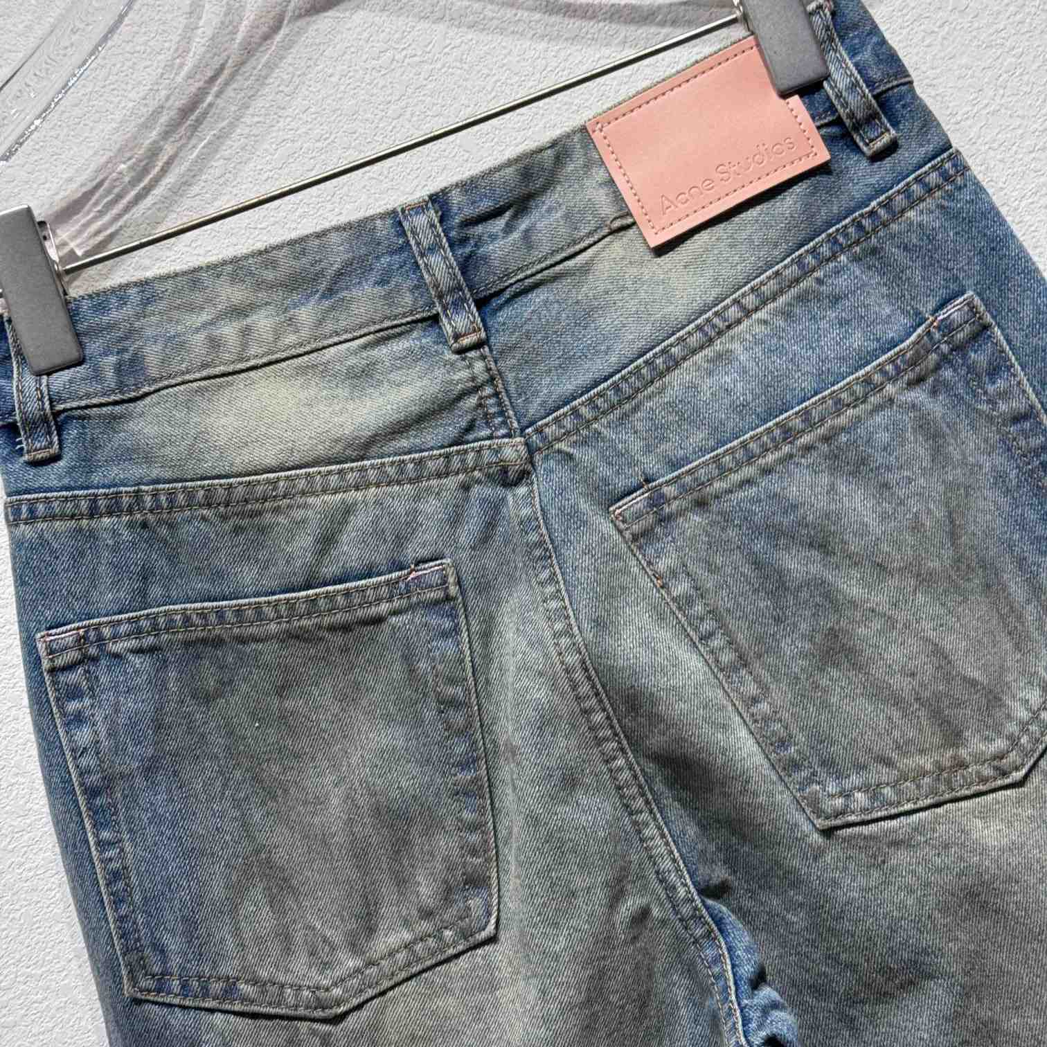 Acne Studios Mud Distressed Micro Flared Baggy Pants - PerfectKickZ