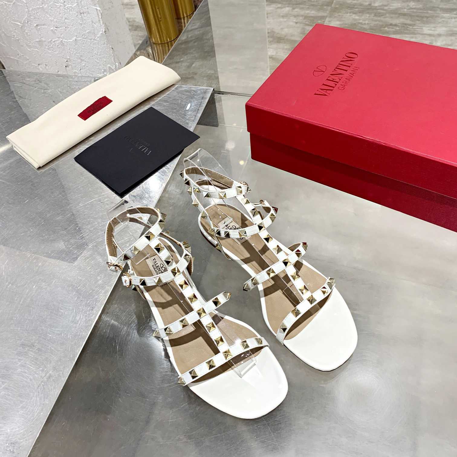 Valenti Garavani Rockstud Caged-straps Sandals - PerfectKickZ