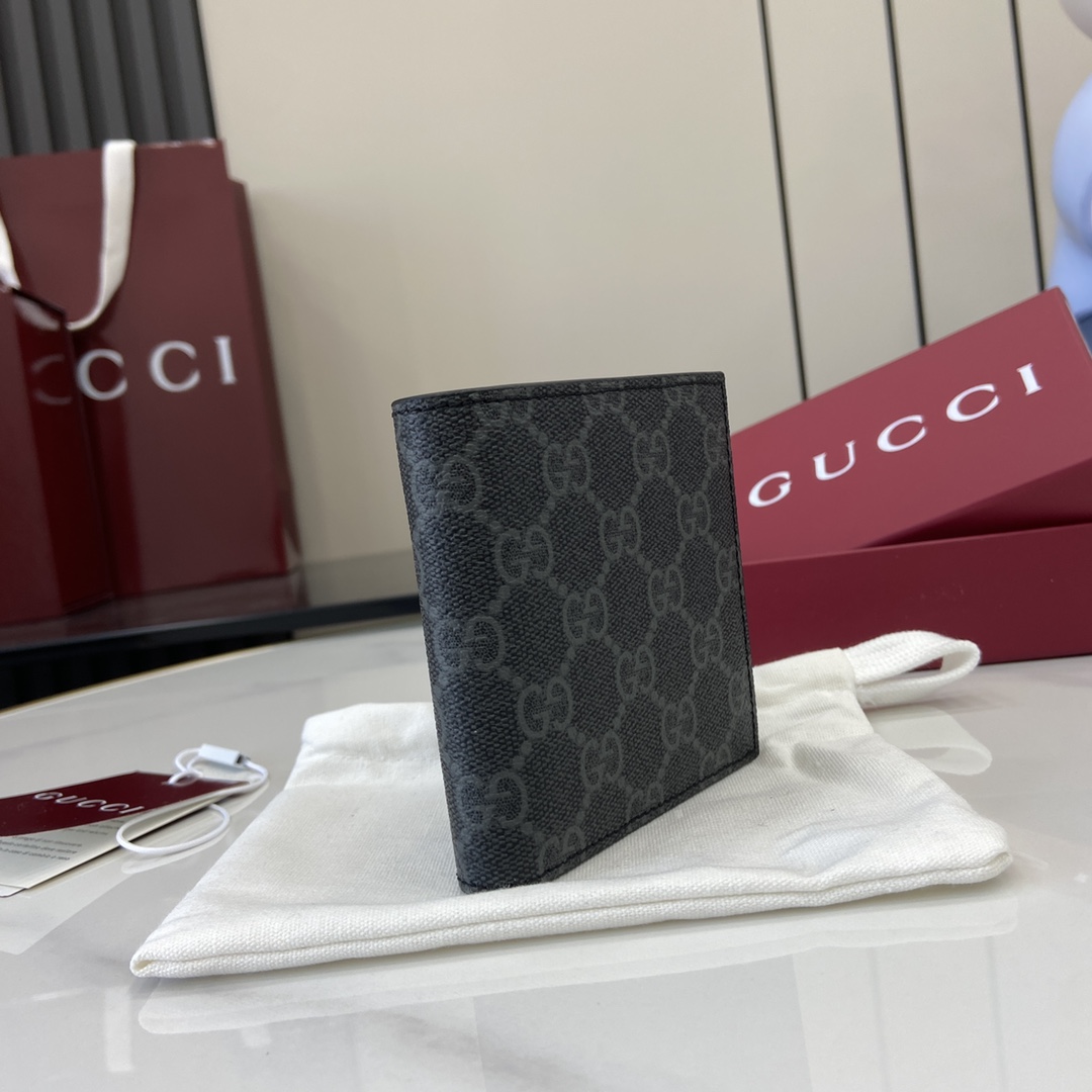 Gucci GG Emblem Bi-fold Wallet  - PerfectKickZ