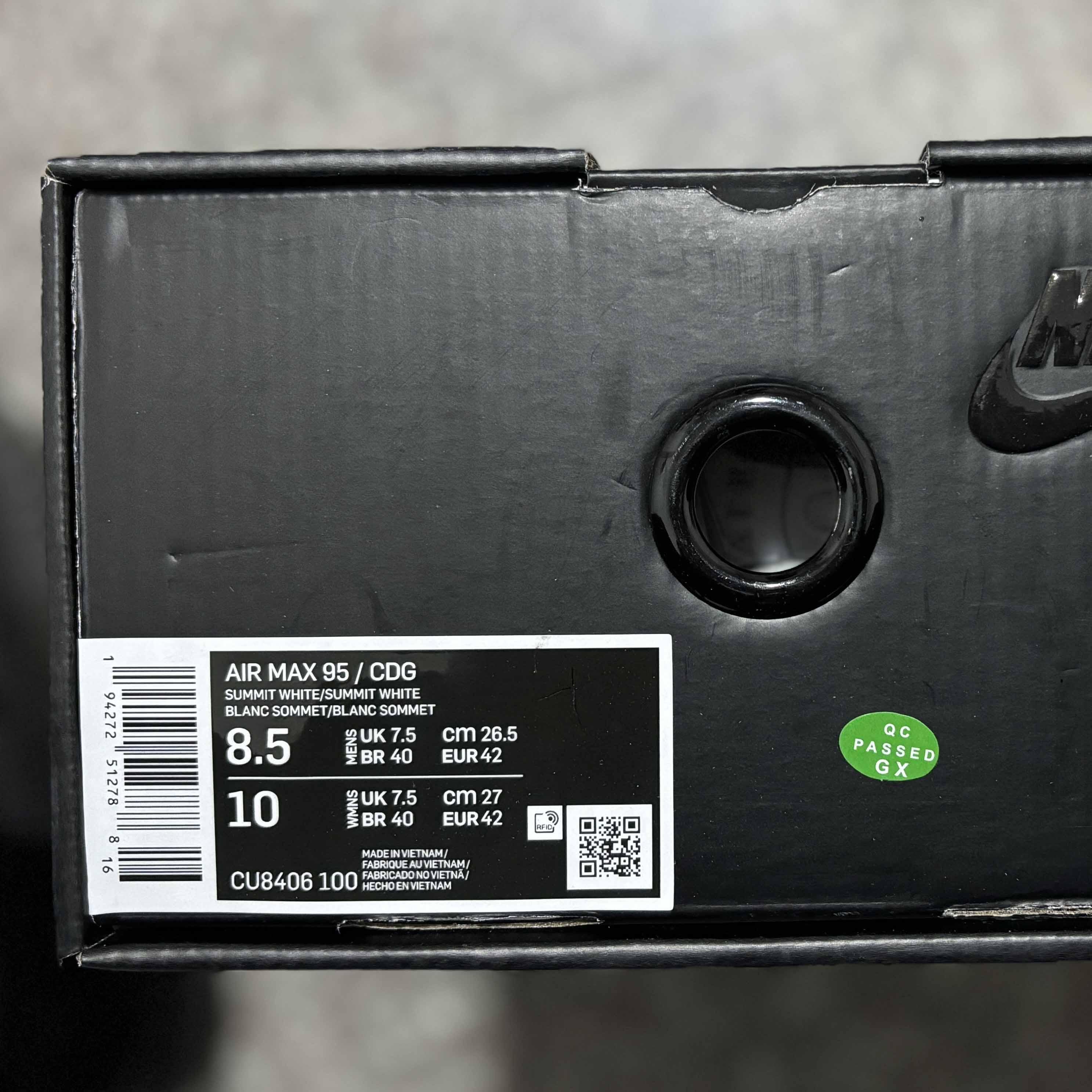 CDG X Nike Air Max 95 OG Sneaker    CU8406-100 - PerfectKickZ