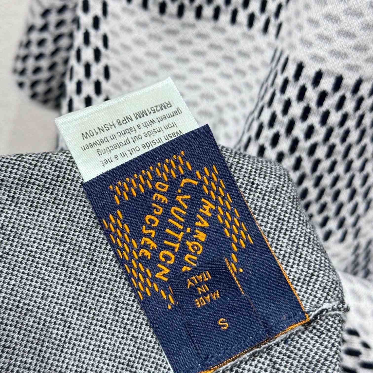Louis Vuitton Damier Jacquard Short-Sleeved Crewneck   1AHEB7 - PerfectKickZ