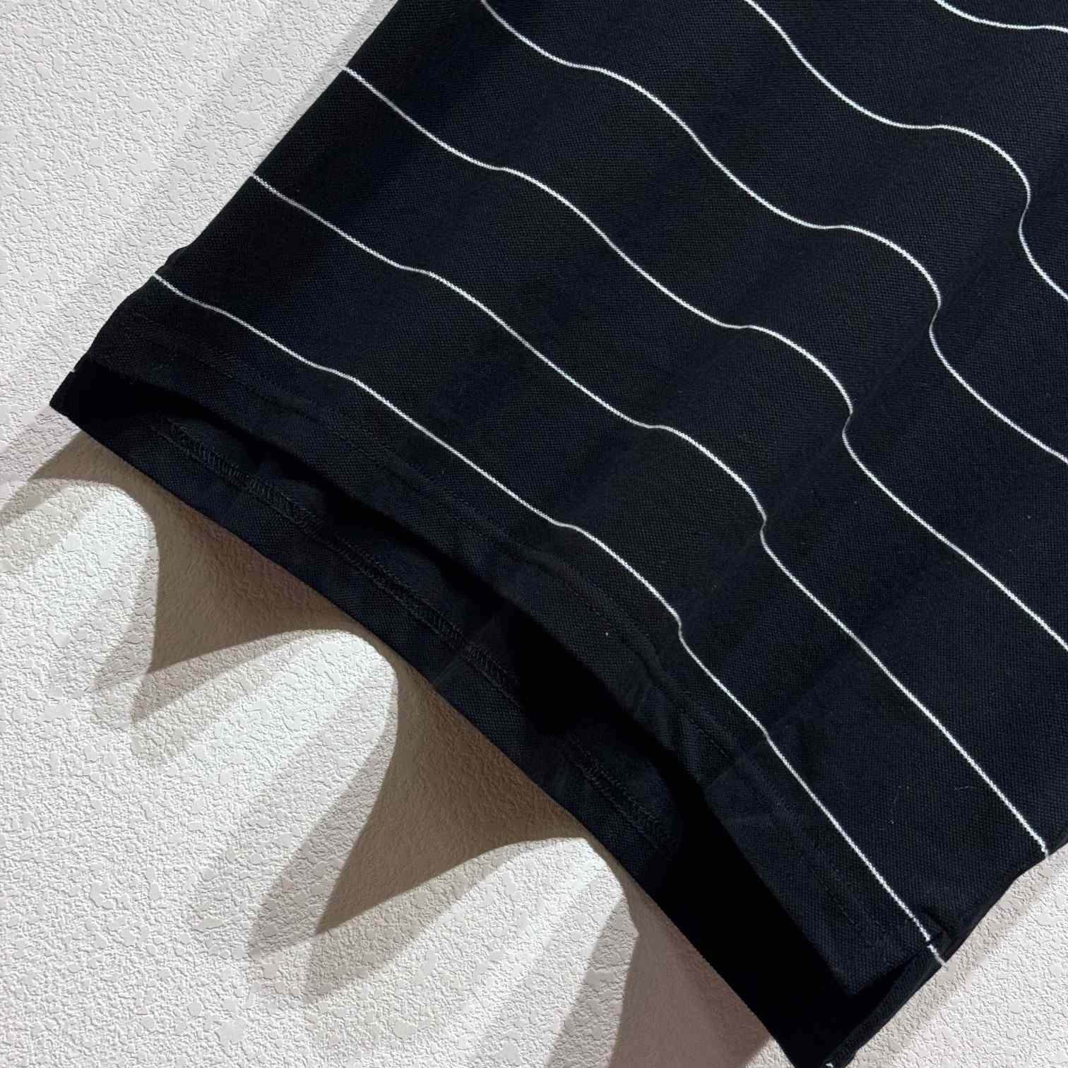 Saint Laurent Cassandre Polo Shirt In Striped Pique - PerfectKickZ