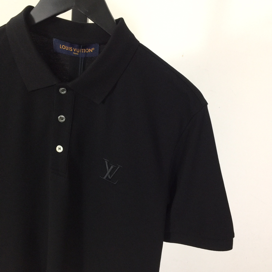 Louis Vuitton Short-Sleeved Cotton Polo Shirt    - PerfectKickZ