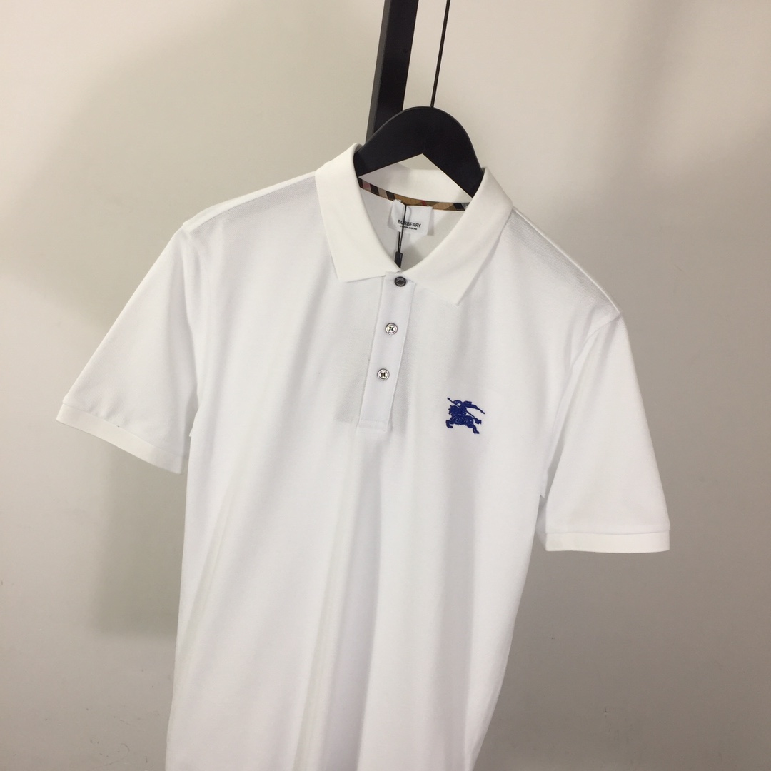 Burberry Logo Cotton Polo Shirt - PerfectKickZ