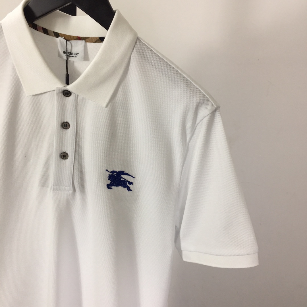 Burberry Logo Cotton Polo Shirt - PerfectKickZ