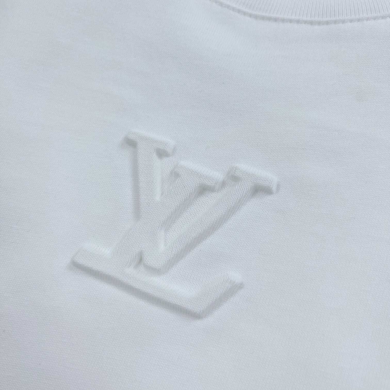 Louis Vuitton Logo Cotton T-Shirt    - PerfectKickZ