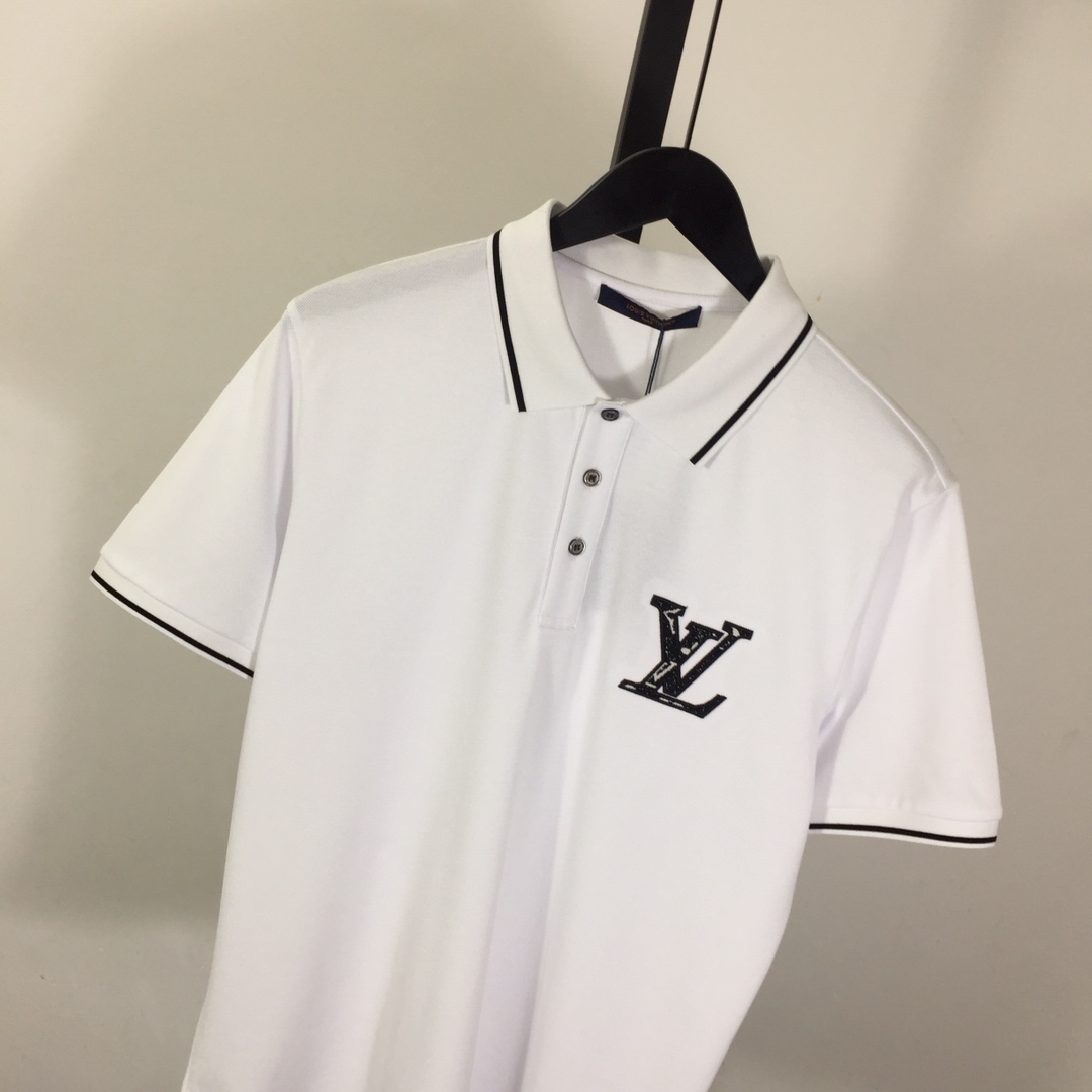 Louis Vuitton Short-Sleeved Cotton Polo Shirt    - PerfectKickZ
