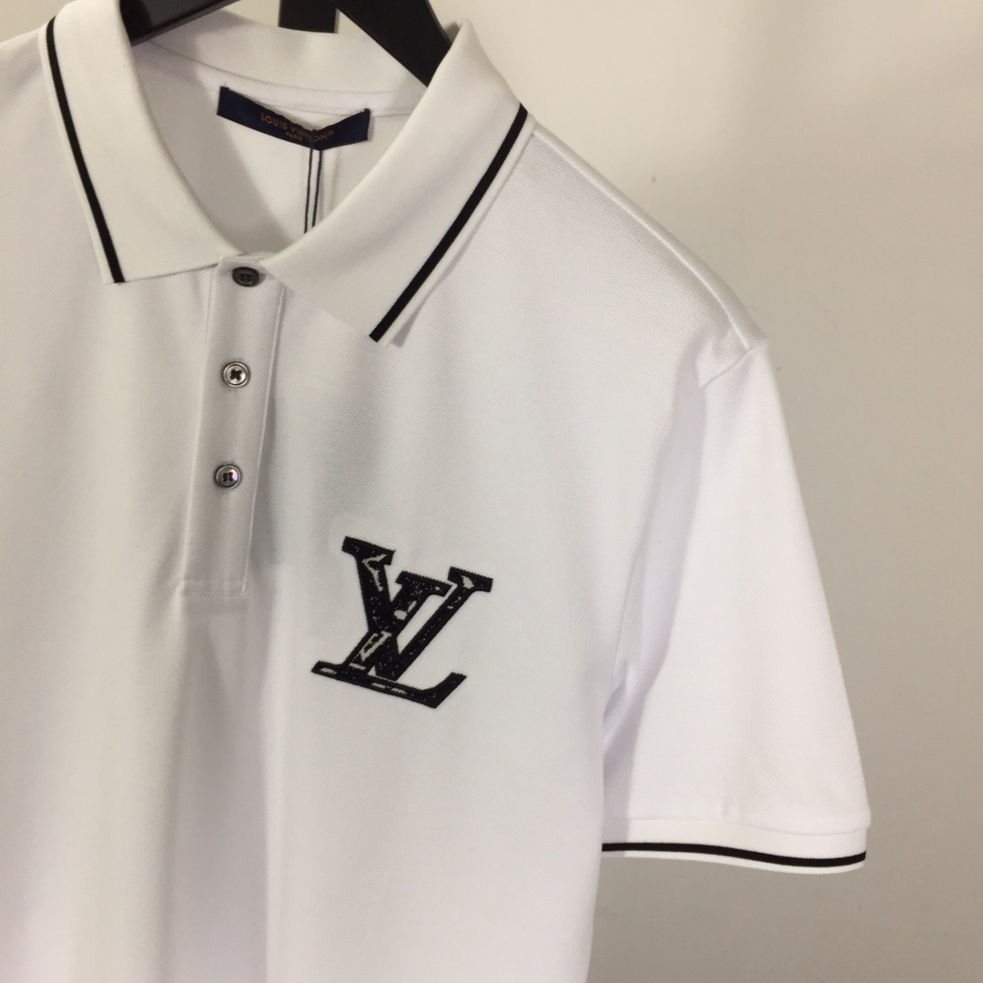 Louis Vuitton Short-Sleeved Cotton Polo Shirt    - PerfectKickZ