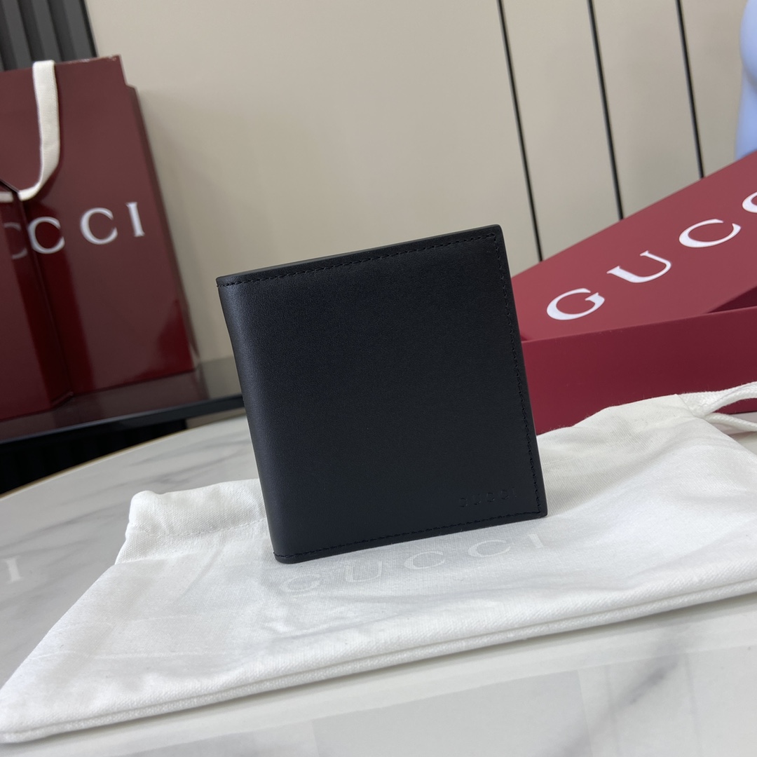 Gucci GG Emblem Bi-fold Embossed Wallet  - PerfectKickZ