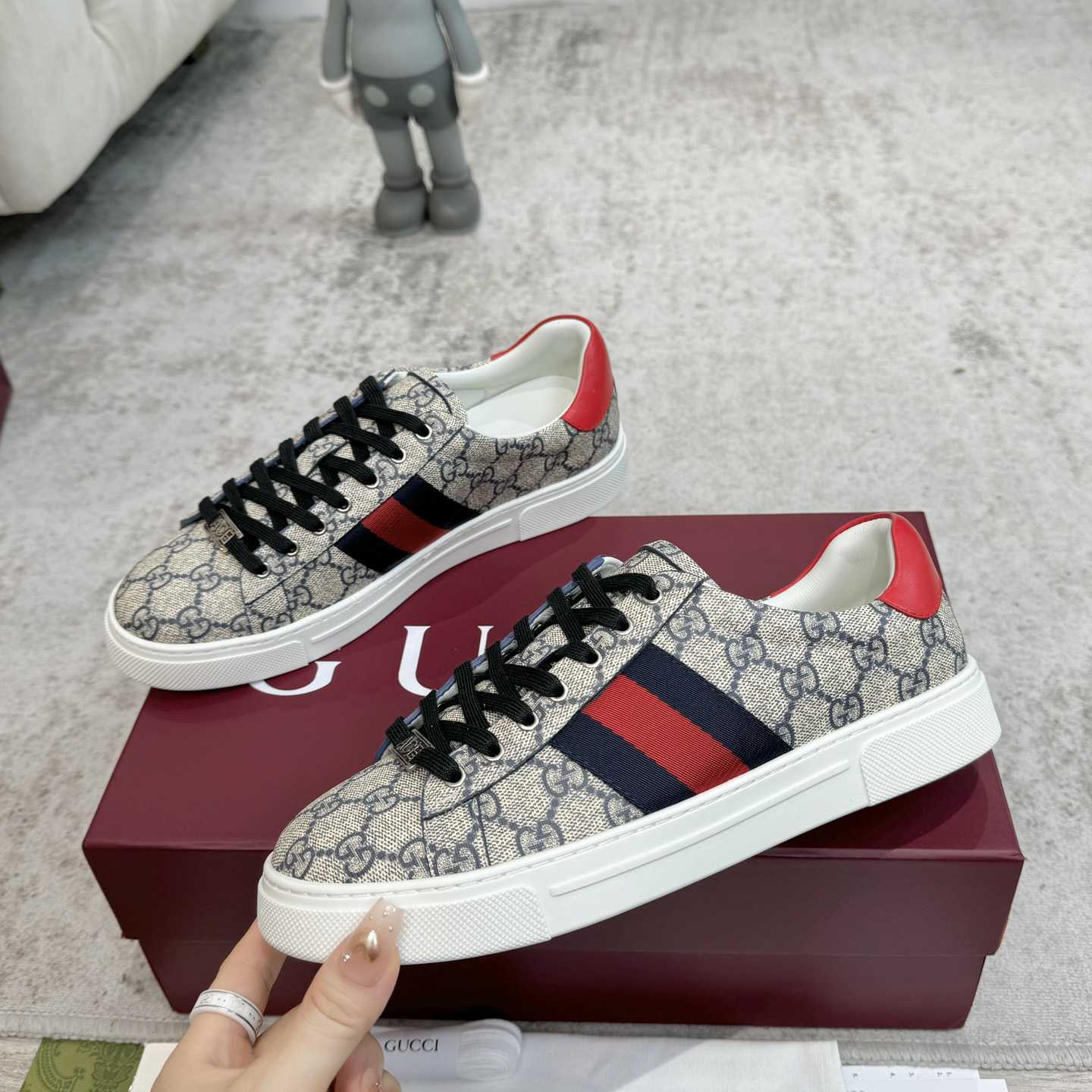 Gucci Ace Sneaker With Web - PerfectKickZ