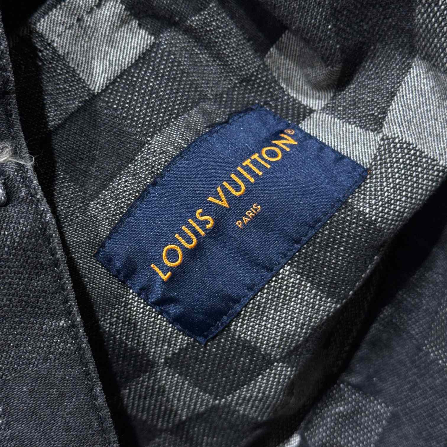 Louis Vuitton Damoflage Classic Denim Jacket  1AHEBJ - PerfectKickZ