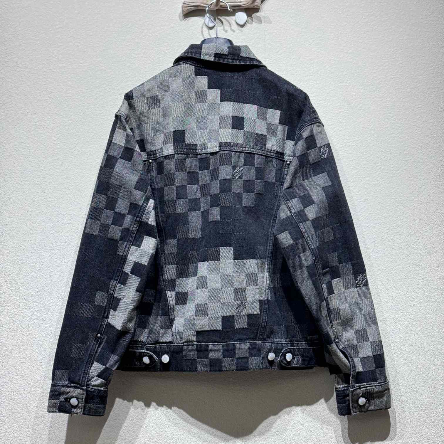 Louis Vuitton Damoflage Classic Denim Jacket  1AHEBJ - PerfectKickZ