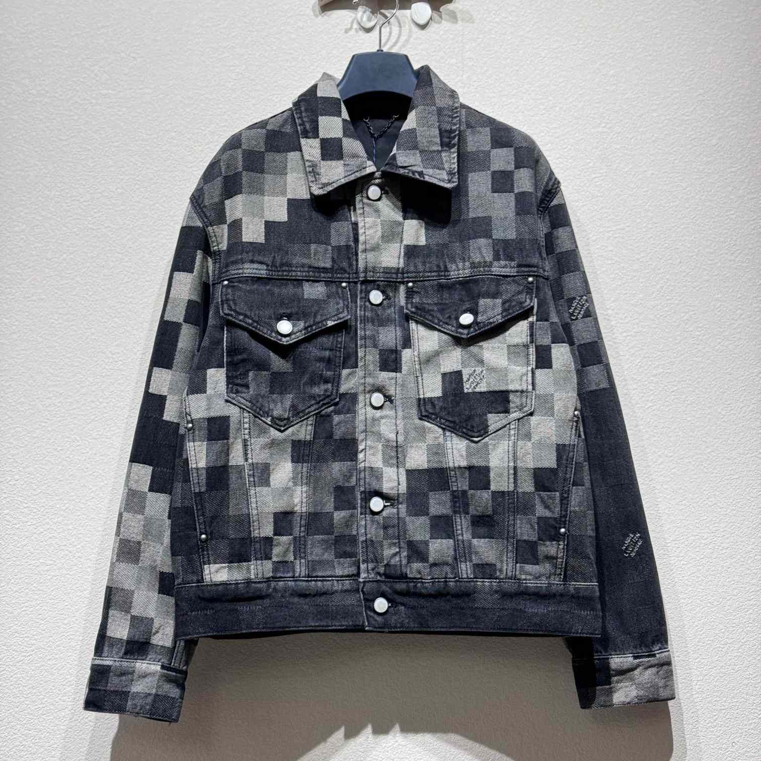 Louis Vuitton Damoflage Classic Denim Jacket  1AHEBJ - PerfectKickZ