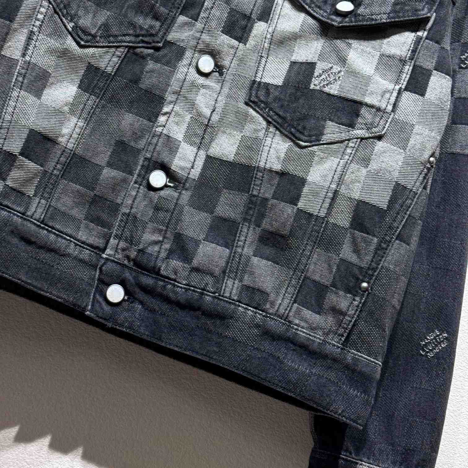 Louis Vuitton Damoflage Classic Denim Jacket  1AHEBJ - PerfectKickZ