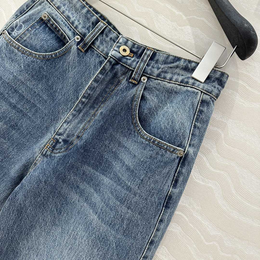Loewe Anagram Barrel Jeans In Denim - PerfectKickZ