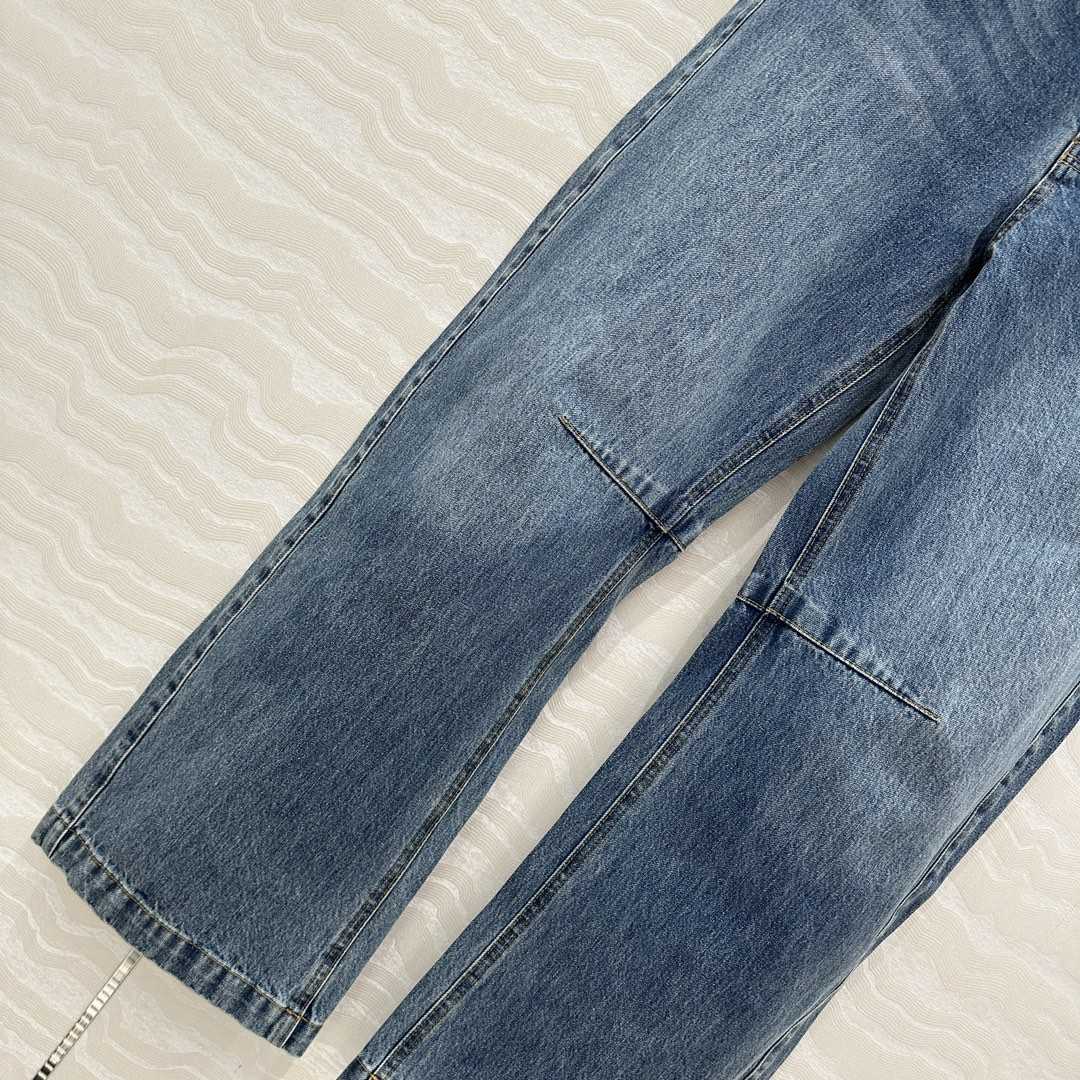 Loewe Anagram Barrel Jeans In Denim - PerfectKickZ
