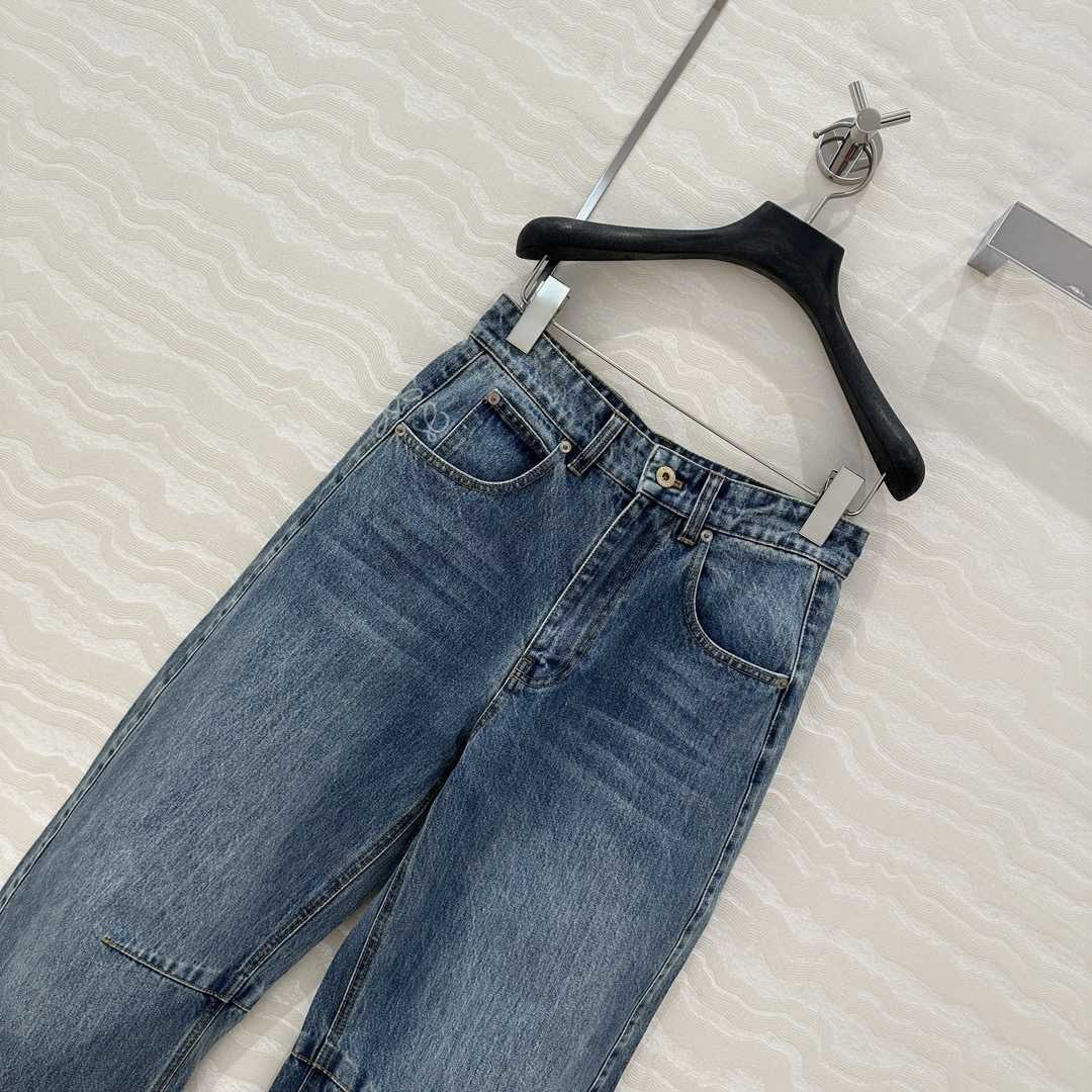Loewe Anagram Barrel Jeans In Denim - PerfectKickZ