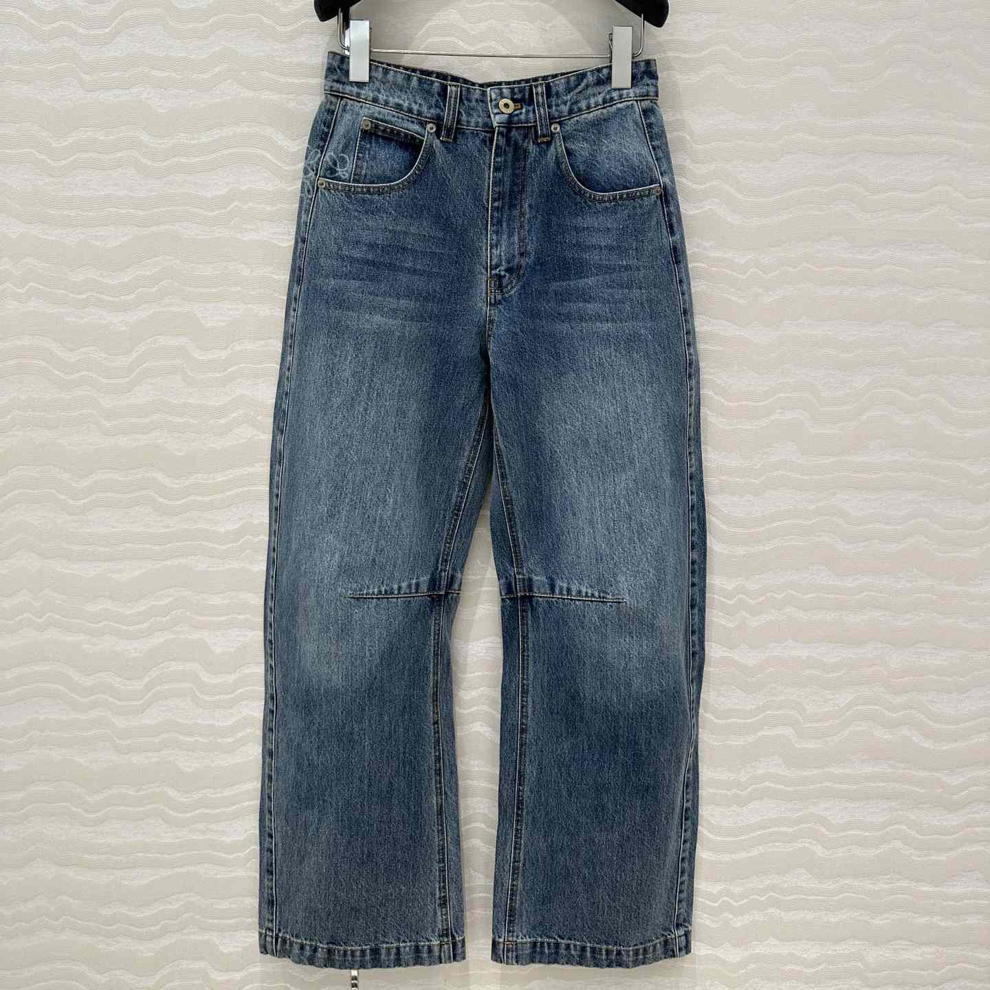 Loewe Anagram Barrel Jeans In Denim - PerfectKickZ