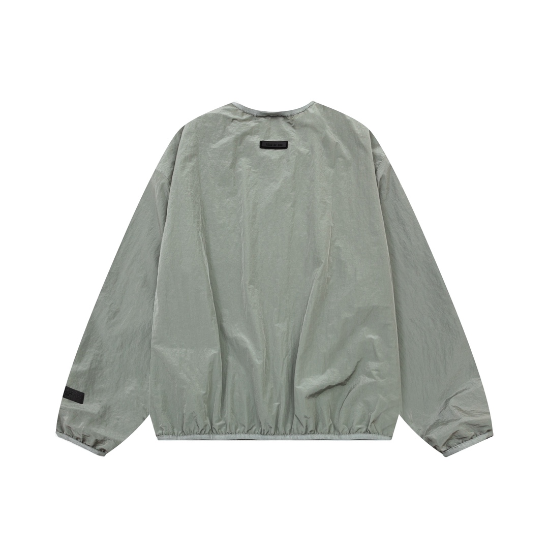 Fear Of God Essential Crinkle Nylon Crewneck  - PerfectKickZ