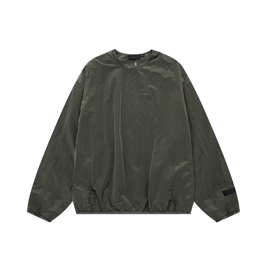 Fear Of God Essential Crinkle Nylon Crewneck  - PerfectKickZ