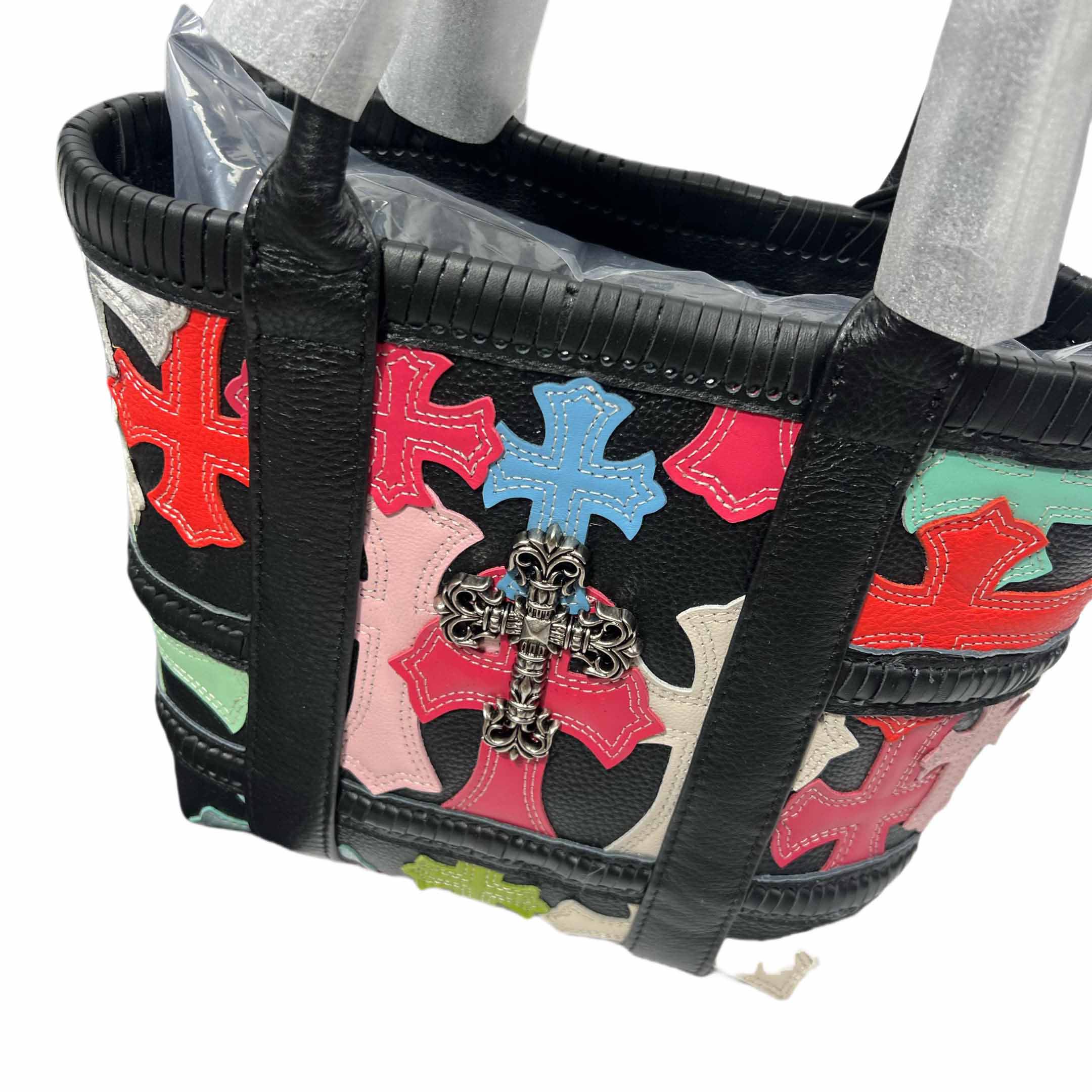 Chrome Heart Cross Patch Tote Bag  32-20.5-20.5cm - PerfectKickZ