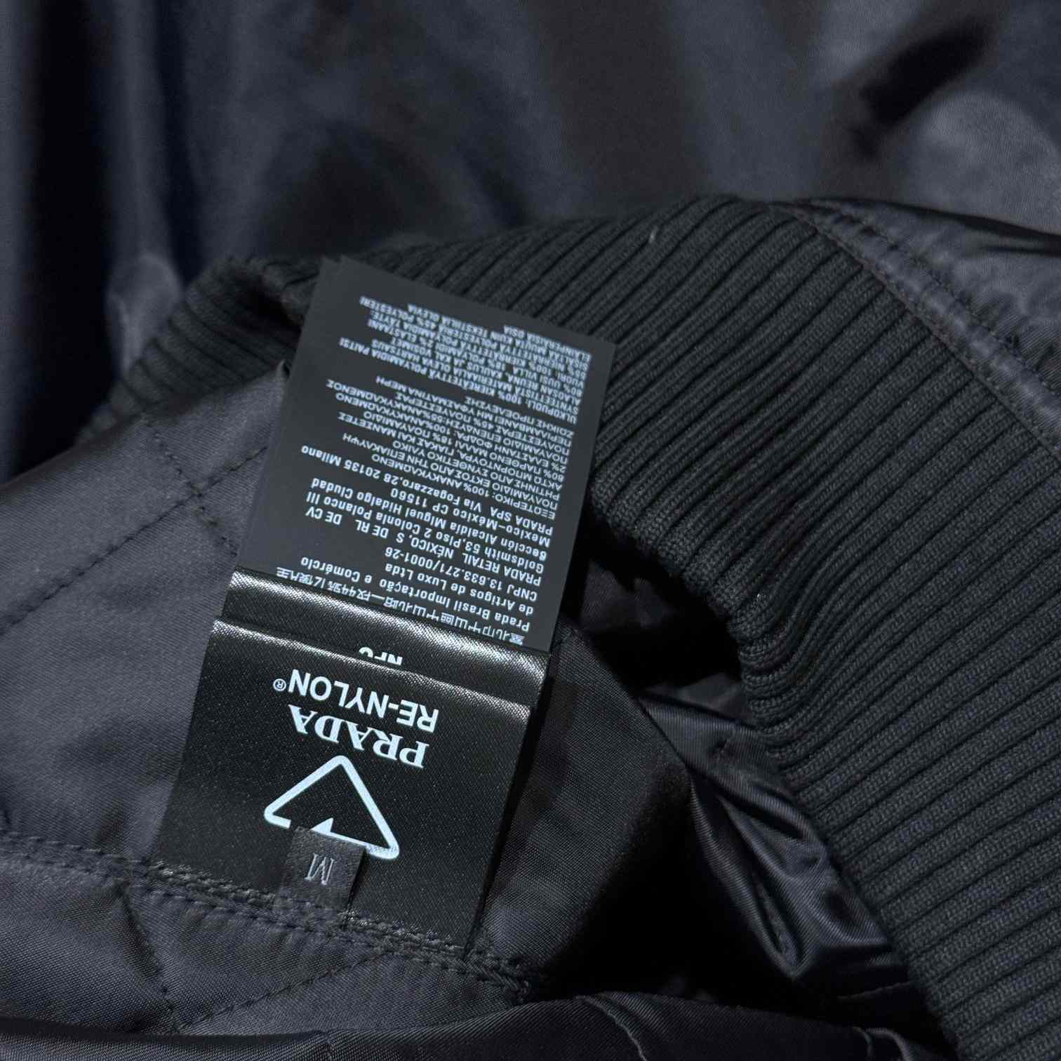 Prada Triangle-Logo Zipped Bomber Jacket  - PerfectKickZ