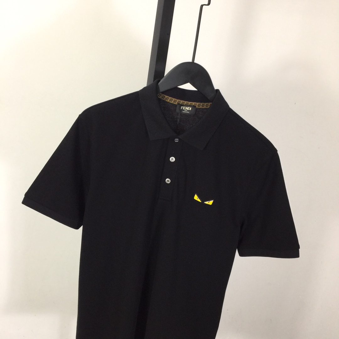 Fendi Logo Cotton Polo Shirt - PerfectKickZ