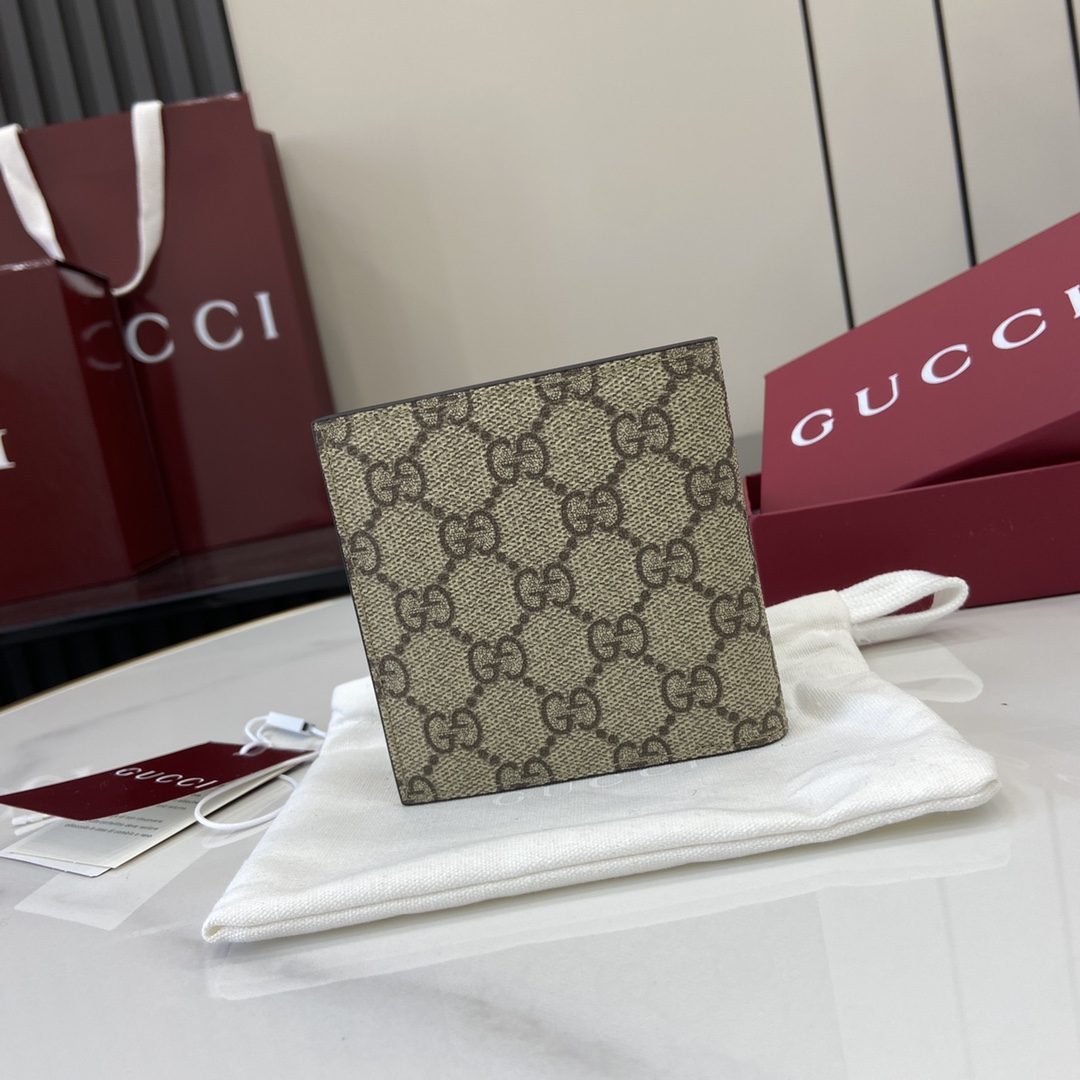 Gucci GG Emblem Bi-fold Wallet  - PerfectKickZ