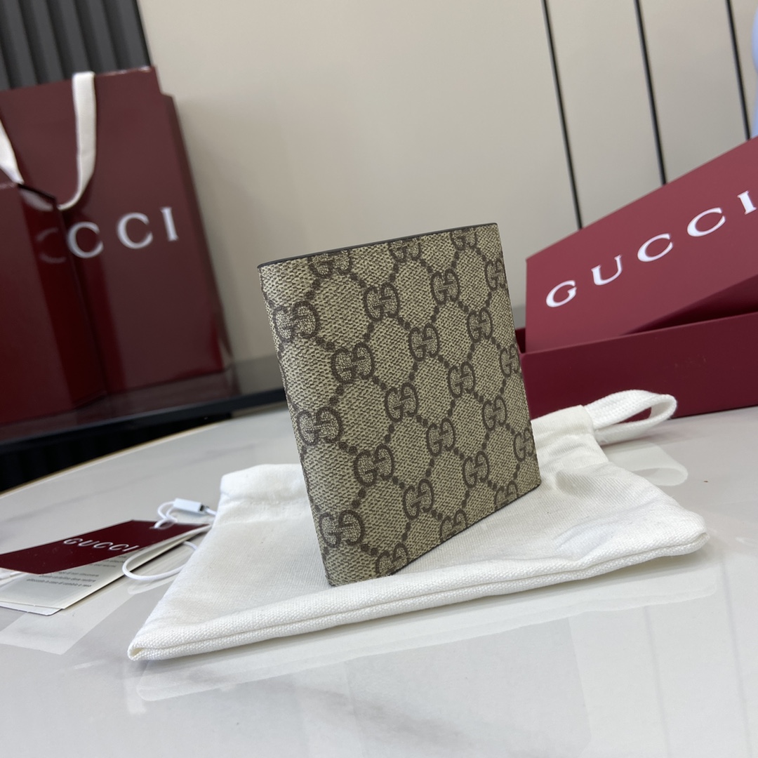 Gucci GG Emblem Bi-fold Wallet  - PerfectKickZ