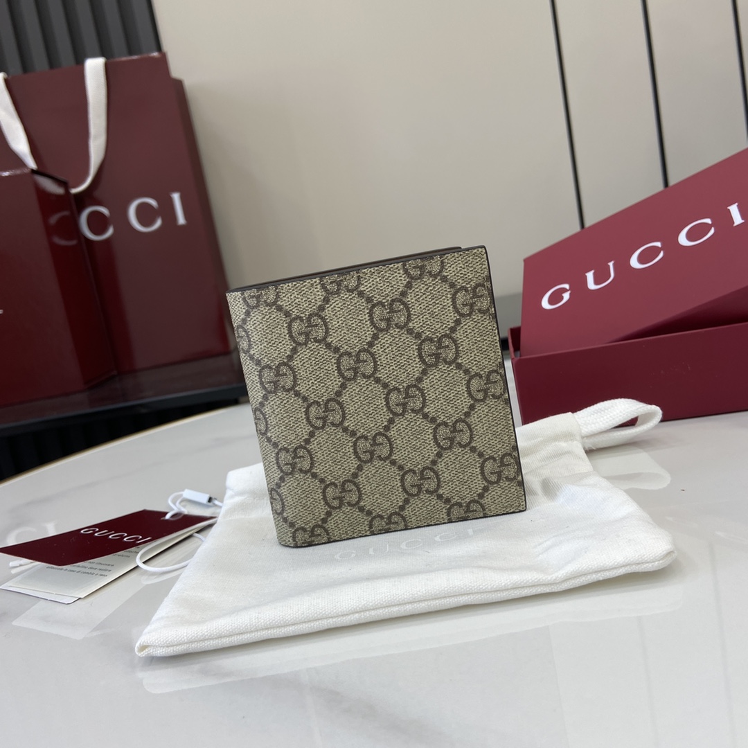 Gucci GG Emblem Bi-fold Wallet  - PerfectKickZ