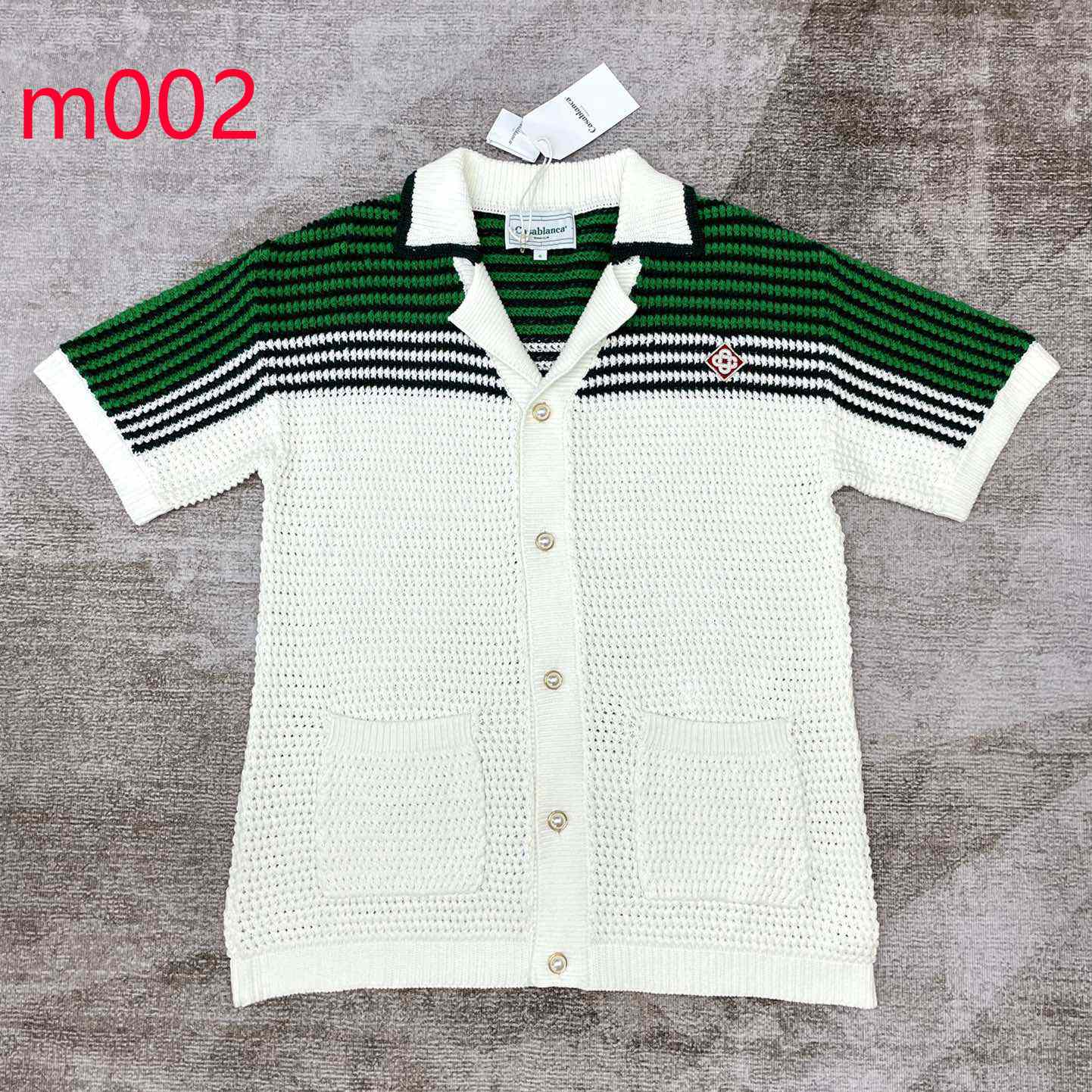 Casablanca Knit Polo Shirt   m002 - PerfectKickZ