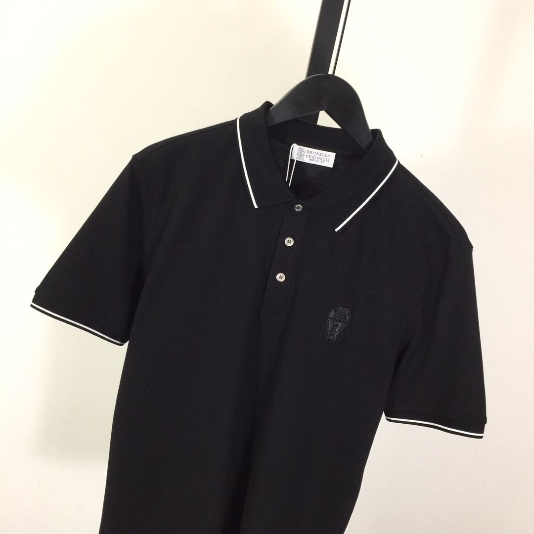Brunello Cucinelli Short-Sleeved Cotton Polo Shirt    - PerfectKickZ