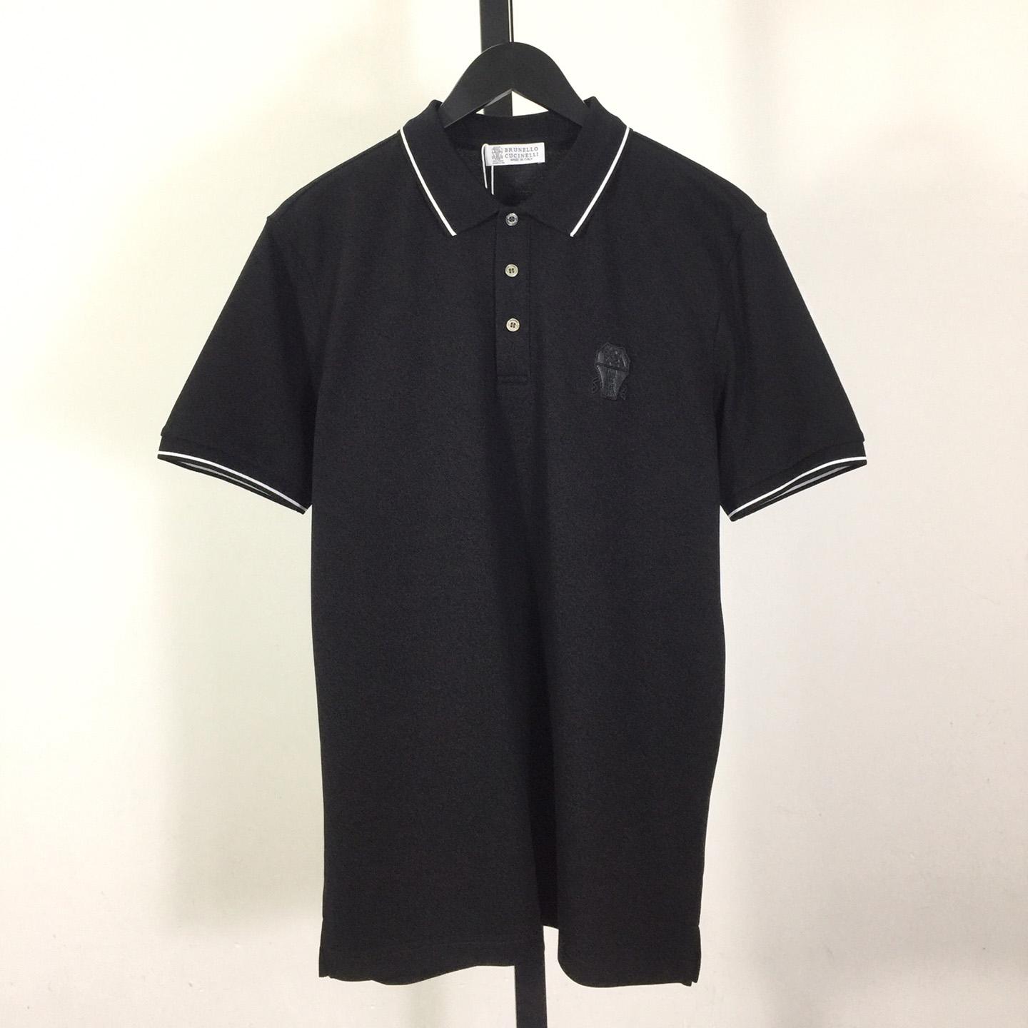 Brunello Cucinelli Short-Sleeved Cotton Polo Shirt    - PerfectKickZ