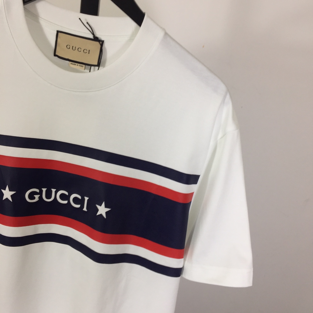 Gucci Cotton Jersey Printed T-shirt   - PerfectKickZ