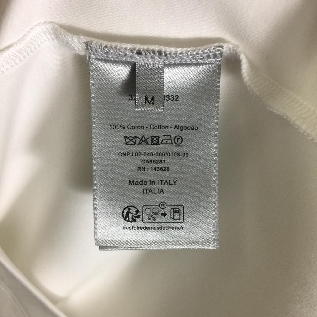 Dior Cotton T-Shirt With Bee Embroidery - PerfectKickZ
