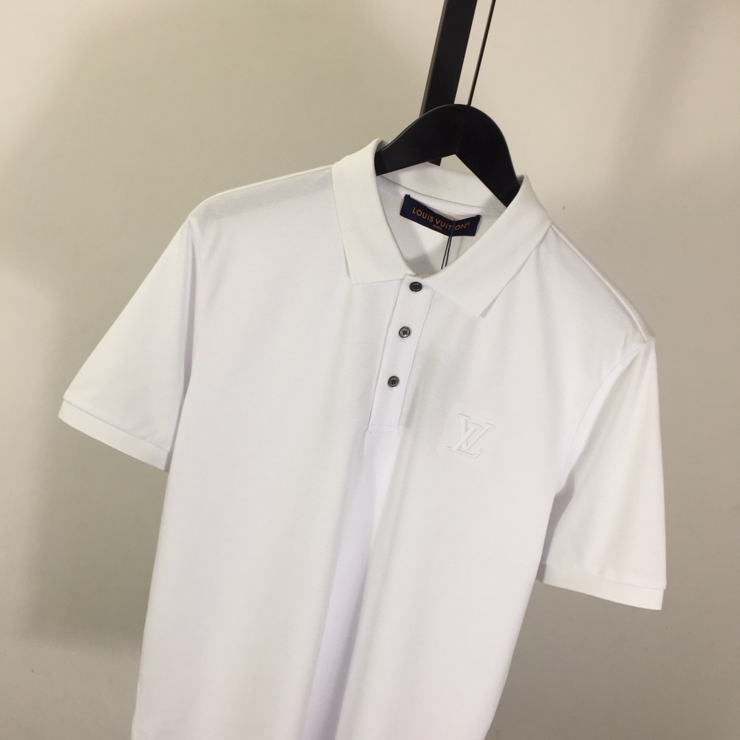 Louis Vuitton Short-Sleeved Cotton Polo Shirt    - PerfectKickZ