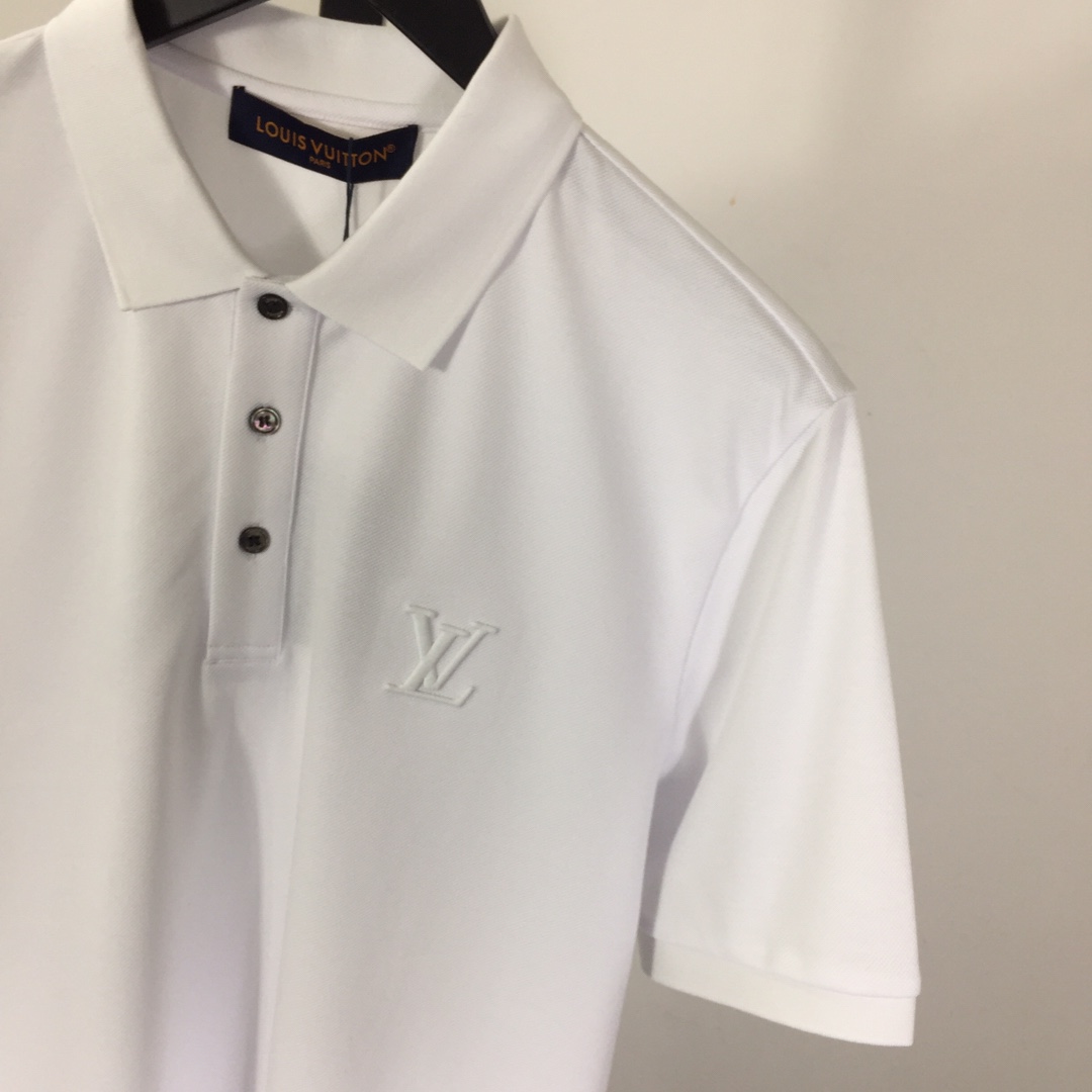 Louis Vuitton Short-Sleeved Cotton Polo Shirt    - PerfectKickZ