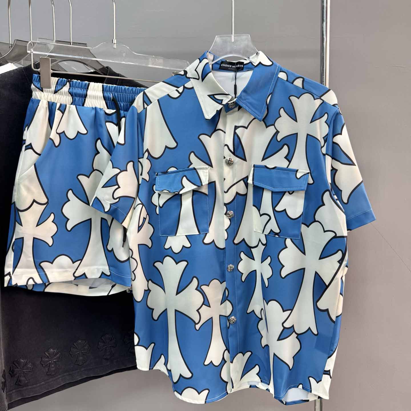 Chrome Heart Shirt & Shorts - PerfectKickZ
