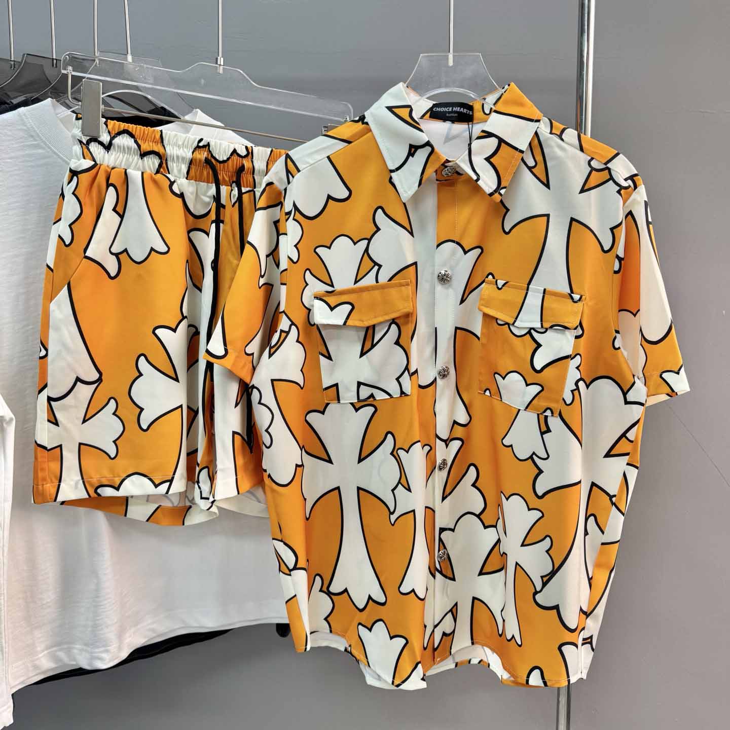 Chrome Heart Shirt & Shorts - PerfectKickZ