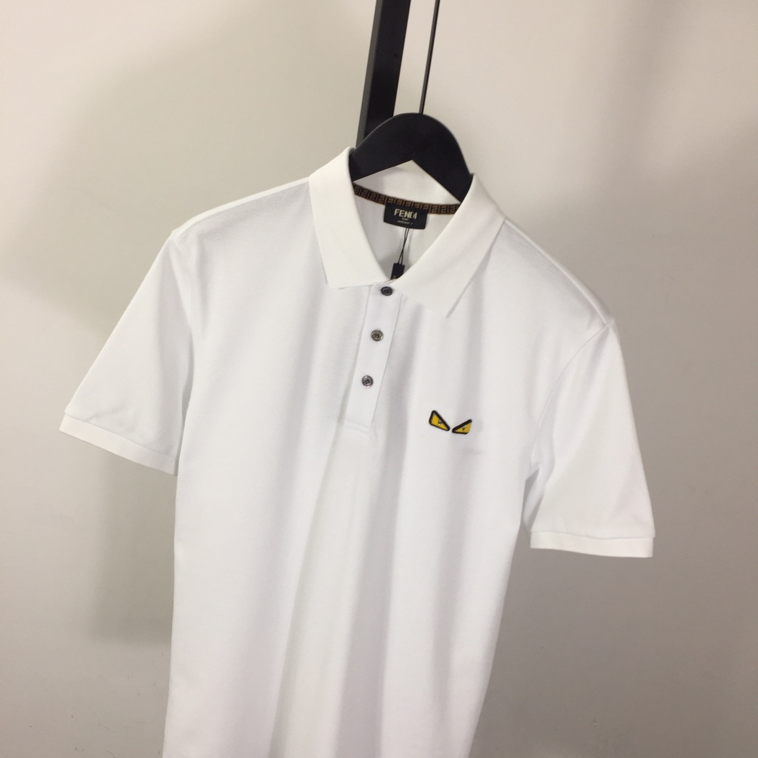 Fendi Logo Cotton Polo Shirt - PerfectKickZ