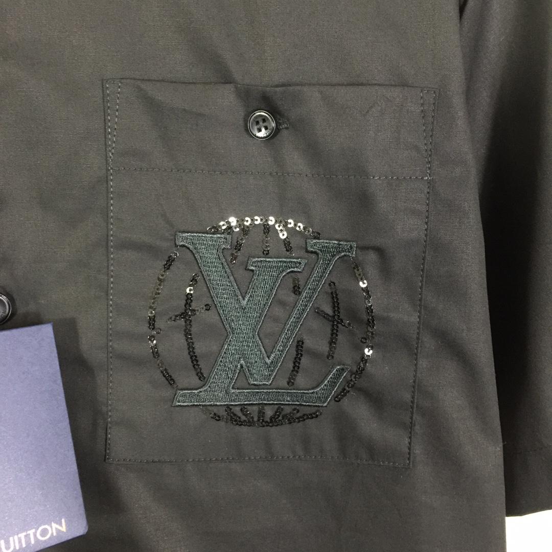 Louis Vuitton Embroidered Short-Sleeved Cotton Shirt   1AHCHD - PerfectKickZ