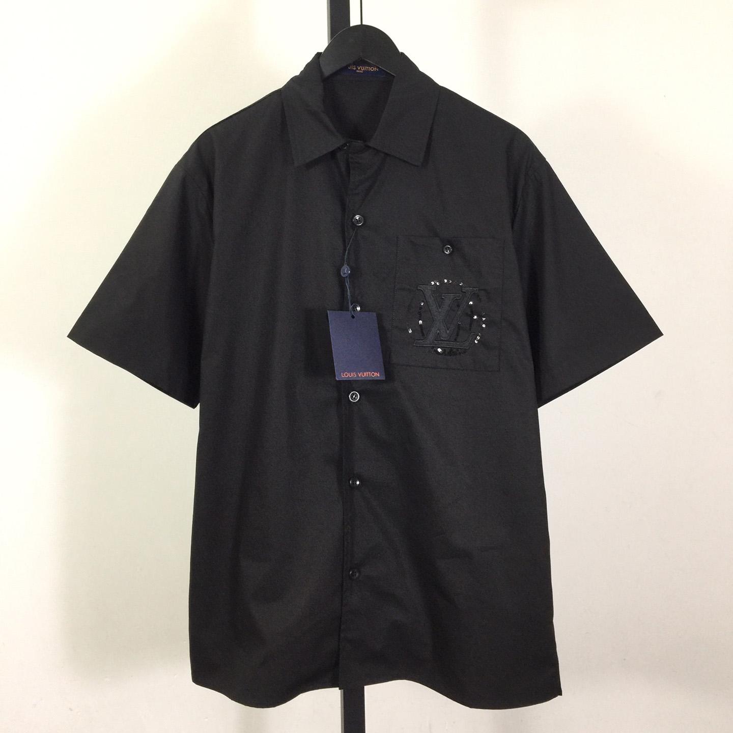Louis Vuitton Embroidered Short-Sleeved Cotton Shirt   1AHCHD - PerfectKickZ