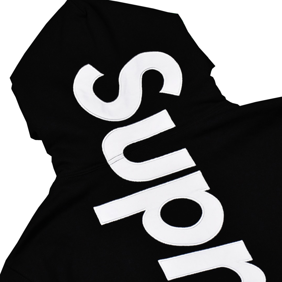 Supreme Satin Appliqué Hooded Sweatshirt - PerfectKickZ