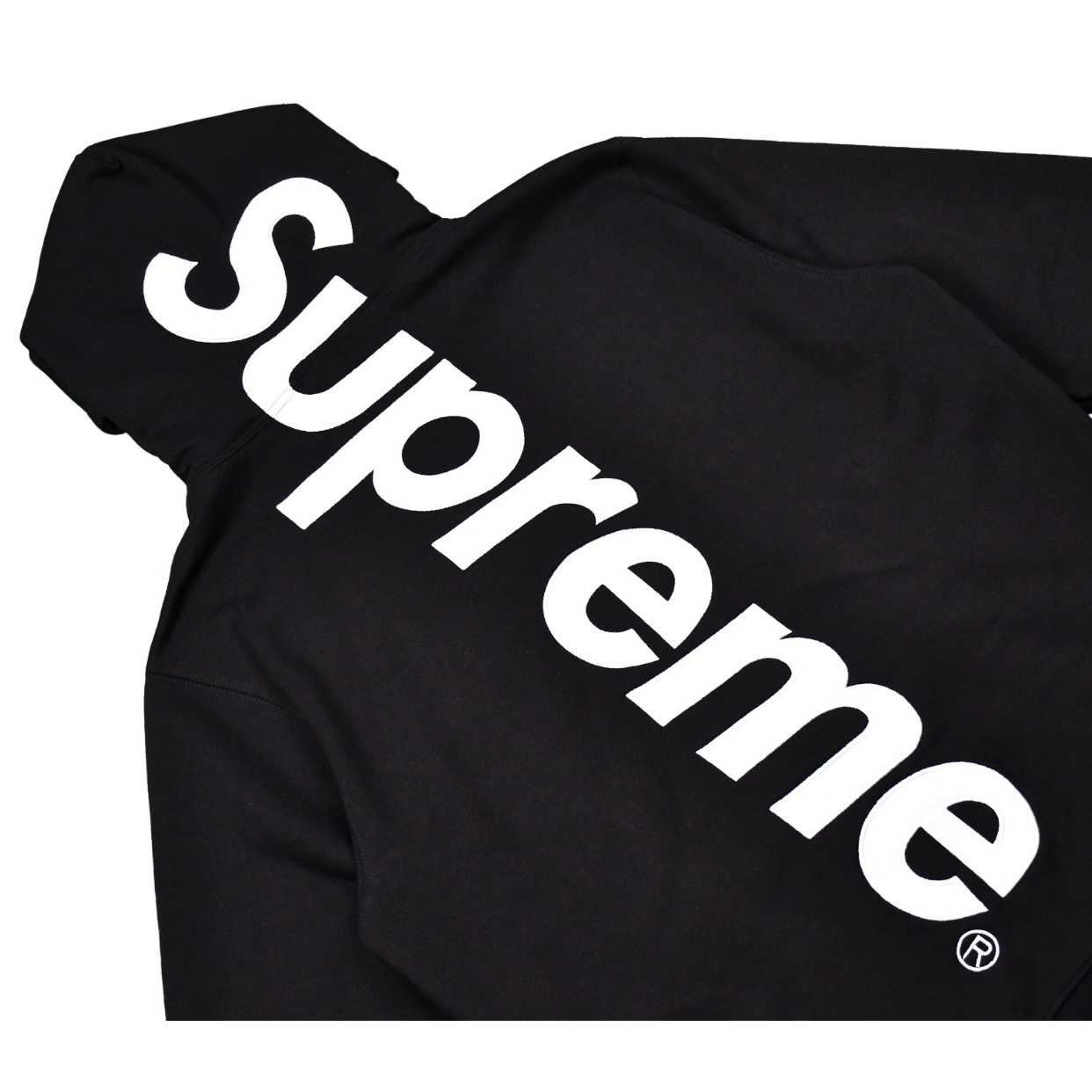 Supreme Satin Appliqué Hooded Sweatshirt - PerfectKickZ