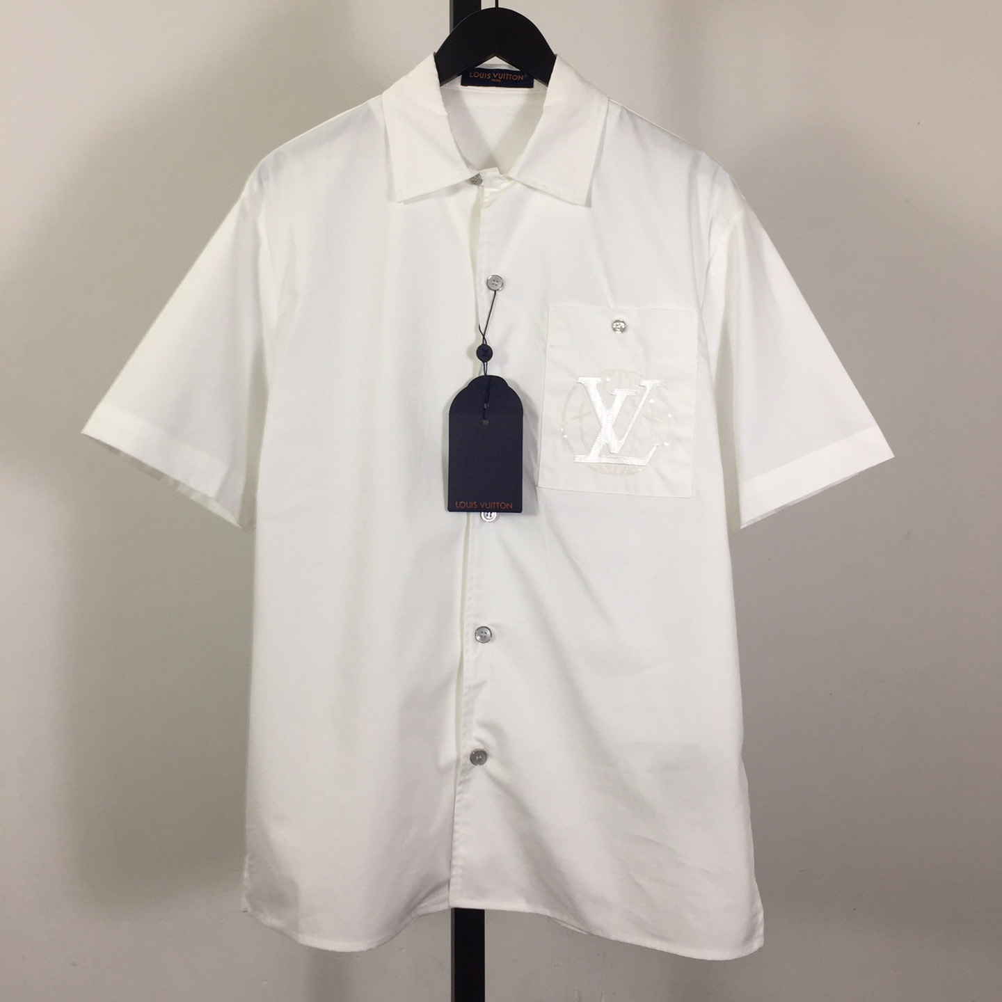 Louis Vuitton Embroidered Short-Sleeved Cotton Shirt    - PerfectKickZ