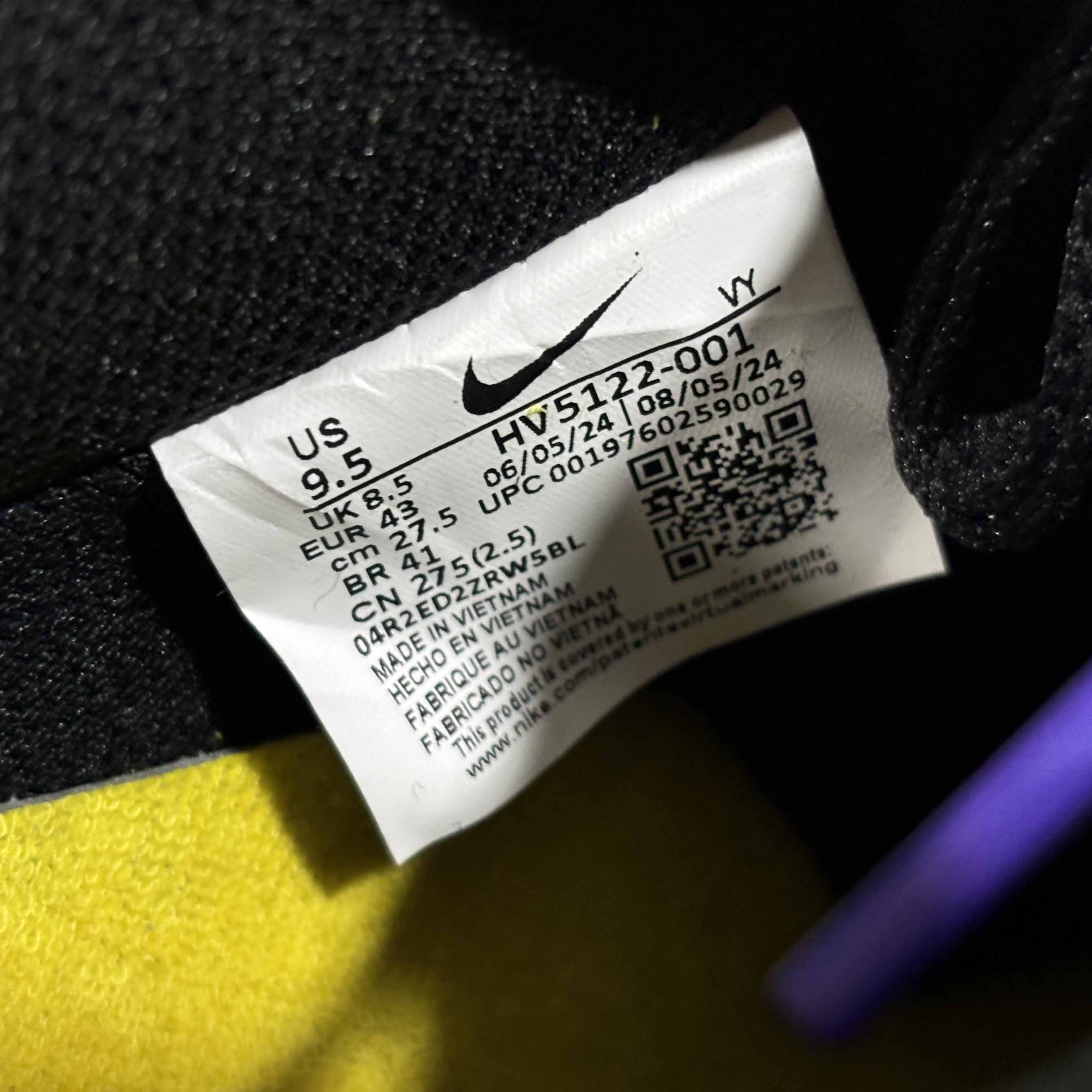 Nike Air Force 1 Low “Kobe Bryant” Sneaker     HV5122-001 - PerfectKickZ